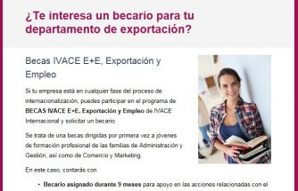 El IVACE publica becas para departamentos de exportación